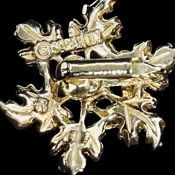 Sarah Coventry Silver And Gold Tone Leaf Bracelet & Clip On Earrings Set (5208) - Picture 6 of 14